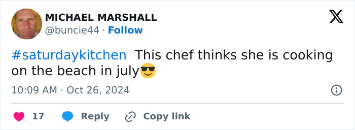 Guest's “Inappropriate” Outfit On Cooking Show Leaves Viewers Outraged: "It Keeps Slipping" Guest's “Inappropriate” Outfit On Cooking Show Leaves Viewers Outraged: "It Keeps Slipping"