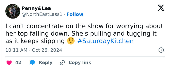 Guest's “Inappropriate” Outfit On Cooking Show Leaves Viewers Outraged: "It Keeps Slipping" Guest's “Inappropriate” Outfit On Cooking Show Leaves Viewers Outraged: "It Keeps Slipping"