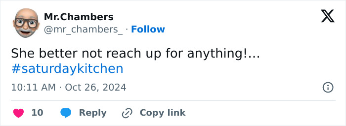 Guest's “Inappropriate” Outfit On Cooking Show Leaves Viewers Outraged: "It Keeps Slipping" Guest's “Inappropriate” Outfit On Cooking Show Leaves Viewers Outraged: "It Keeps Slipping"