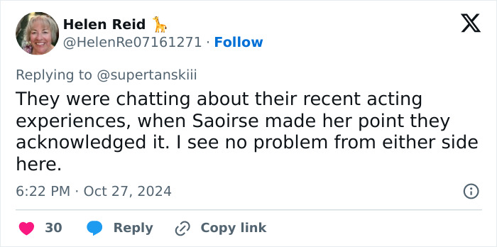 “Men Need A Reminder”: Saoirse Ronan Praised For Shutting Down Male Guests With Honest Remark “Men Need A Reminder”: Saoirse Ronan Praised For Shutting Down Male Guests With Honest Remark