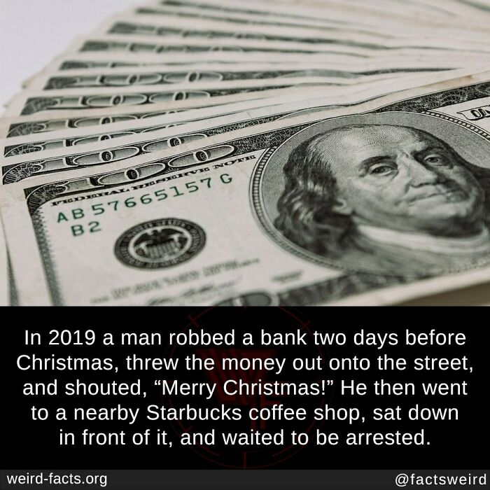 Close-up of US dollar bills illustrating fascinating and amusing fun facts about unusual money-related events.