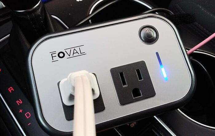 Your Car Is About To Become Your Personal Power Plant! This Car Power Inverter Will Turn Your Car's Cigarette Lighter Into A Portable Power Source, So You Can Charge Your Devices On The Go