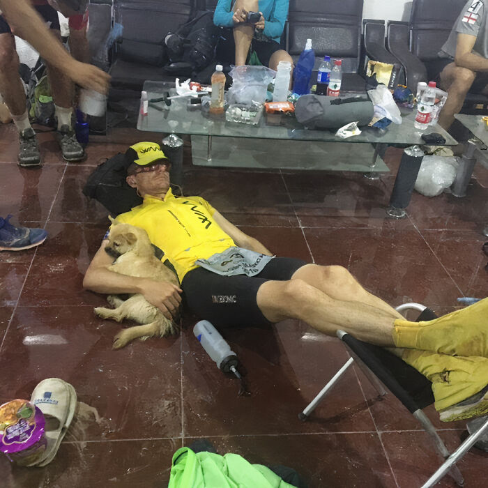 Stray Dog Runs 80 Miles With Athlete In Chinese Desert, Finds A New Home Stray Dog Runs 80 Miles With Athlete In Chinese Desert, Finds A New Home