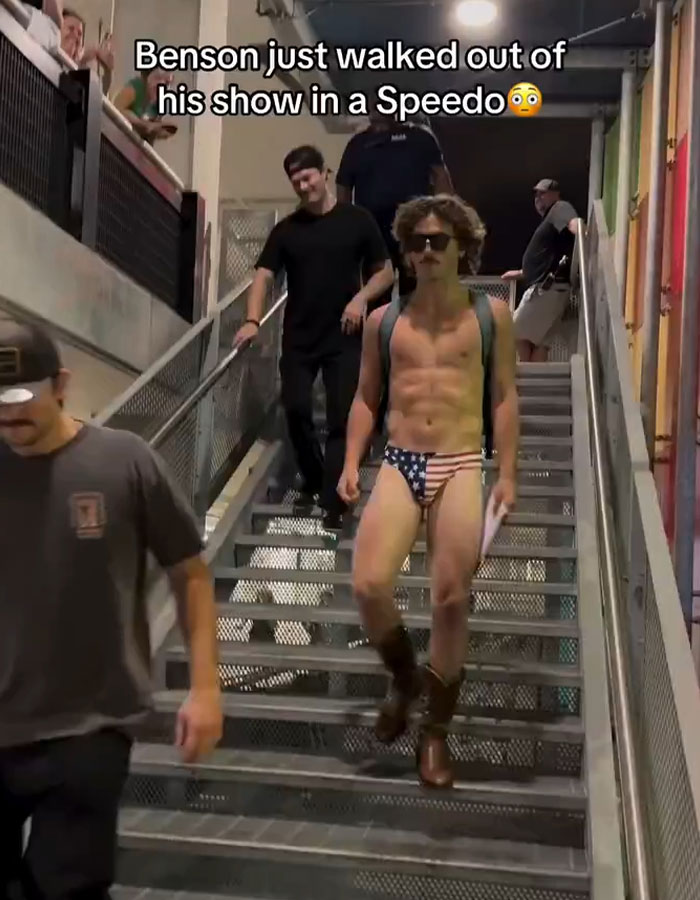 "Using His Body For Promo": Singer Benson Boone Leaves Concert In A Speedo, Sparks Outrage "Using His Body For Promo": Singer Benson Boone Leaves Concert In A Speedo, Sparks Outrage