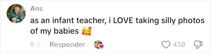 Mom Asks Gen Z Daycare Teacher For Baby Photos—And The Photos Go Viral Mom Asks Gen Z Daycare Teacher For Baby Photos—And The Photos Go Viral