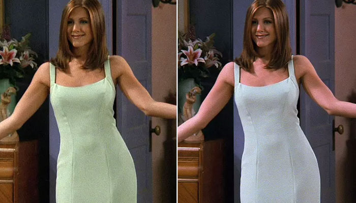 Jennifer Aniston Settles The Viral Debate On True Color Of Her Iconic Friends Dress Jennifer Aniston Settles The Viral Debate On True Color Of Her Iconic Friends Dress