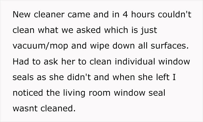Cleaning Company Calls Woman's House Disgusting, She Feels It's Unwarranted But Netizens Disagree Cleaning Company Calls Woman's House Disgusting, She Feels It's Unwarranted But Netizens Disagree