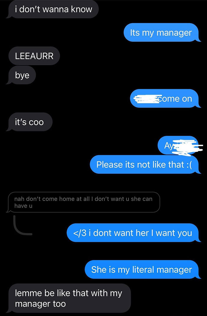Guy Shares Texts From His Insecure GF After She Saw Texts From His Manager, Folks Are Horrified Guy Shares Texts From His Insecure GF After She Saw Texts From His Manager, Folks Are Horrified