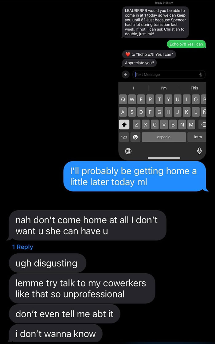 Guy Shares Texts From His Insecure GF After She Saw Texts From His Manager, Folks Are Horrified Guy Shares Texts From His Insecure GF After She Saw Texts From His Manager, Folks Are Horrified