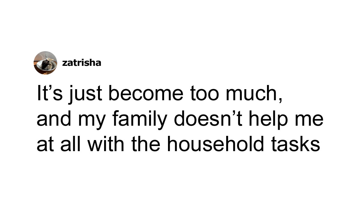 Hey Pandas, AITA For Expecting My Family To Help More When Our House Is In Chaos?