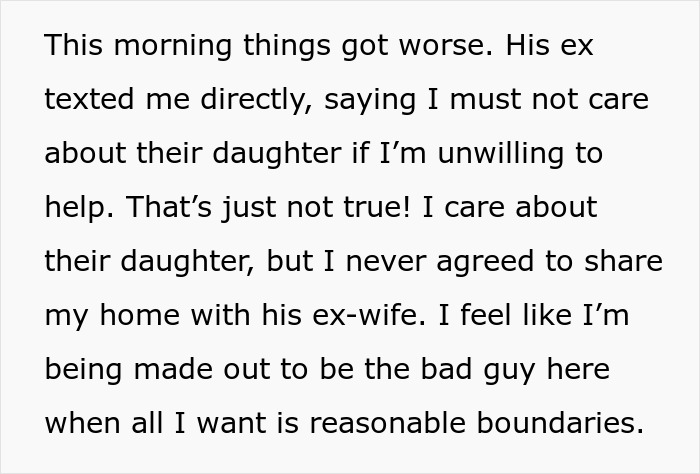 “I’m Being Pushed Out Of My Own Home”: Woman Refuses To Let Husband’s Ex Live With Them “I’m Being Pushed Out Of My Own Home”: Woman Refuses To Let Husband’s Ex Live With Them