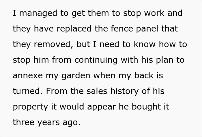 “I’ve Just Purchased A Maisonette, Neighbor Believes My Entire Garden Belongs To Him” “I’ve Just Purchased A Maisonette, Neighbor Believes My Entire Garden Belongs To Him”