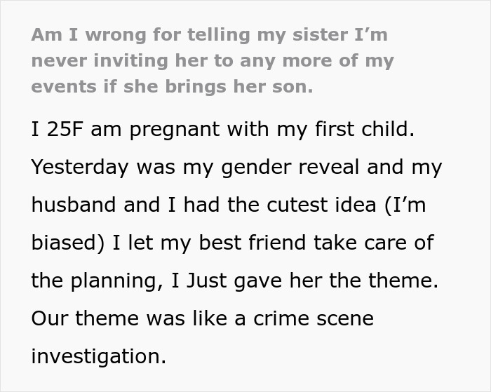 Woman Has Only One Job At Sister’s Gender Reveal, Fails It And Doesn’t Get What’s The Issue Woman Has Only One Job At Sister’s Gender Reveal, Fails It And Doesn’t Get What’s The Issue