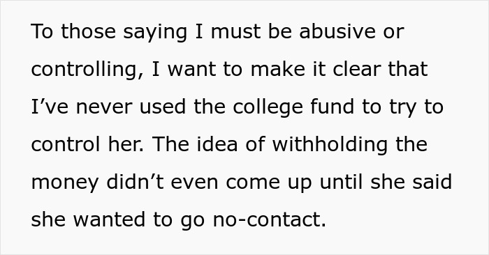 Daughter Threatens To Go No-Contact With Mom, Is Shocked When Her College Fund Disappears Daughter Threatens To Go No-Contact With Mom, Is Shocked When Her College Fund Disappears