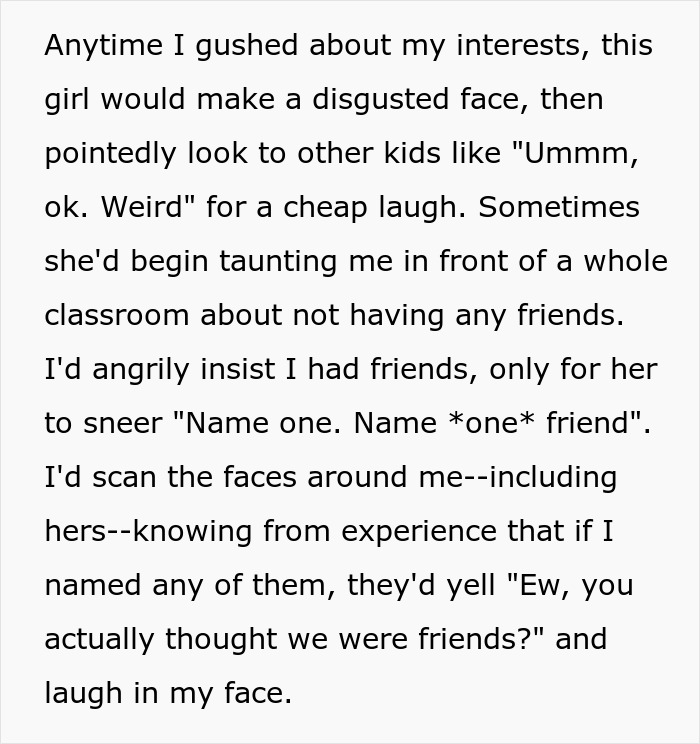 Teen Bullied For Years By Former Bestie, Amazed When Tables Turn In High School Teen Bullied For Years By Former Bestie, Amazed When Tables Turn In High School
