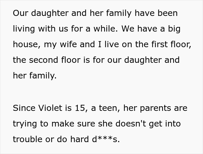 Text about a family dynamic where a mom tries to discipline her teen daughter but is reprimanded by her own mother. Text about a family dynamic where a mom tries to discipline her teen daughter but is reprimanded by her own mother.