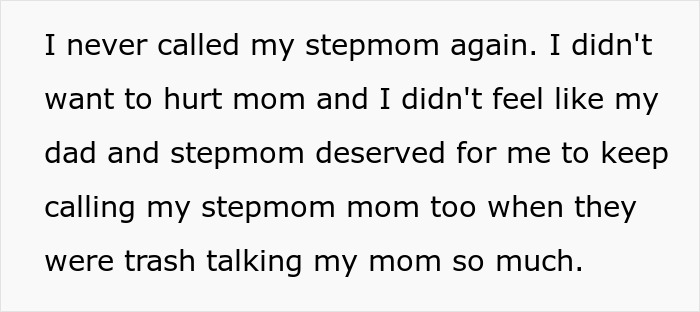 Dad, Stepmom Mock Teen’s Bio Mom, Kid Overhears Them, Quits Calling Stepmom “Mom” For Good Dad, Stepmom Mock Teen’s Bio Mom, Kid Overhears Them, Quits Calling Stepmom “Mom” For Good