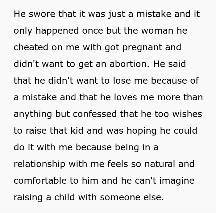 Man Confesses To Having Affair Baby, Asks GF To Help Raise It, She Leaves And Doesn’t Look Back Man Confesses To Having Affair Baby, Asks GF To Help Raise It, She Leaves And Doesn’t Look Back