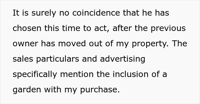 “I’ve Just Purchased A Maisonette, Neighbor Believes My Entire Garden Belongs To Him” “I’ve Just Purchased A Maisonette, Neighbor Believes My Entire Garden Belongs To Him”