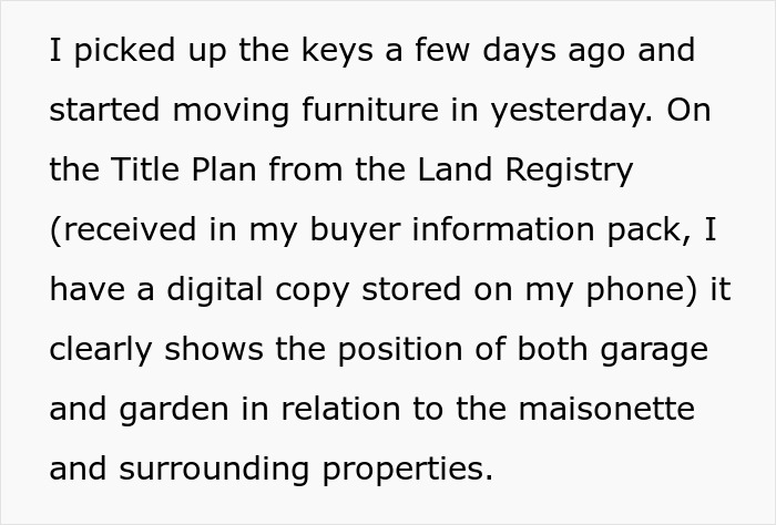 “I’ve Just Purchased A Maisonette, Neighbor Believes My Entire Garden Belongs To Him” “I’ve Just Purchased A Maisonette, Neighbor Believes My Entire Garden Belongs To Him”