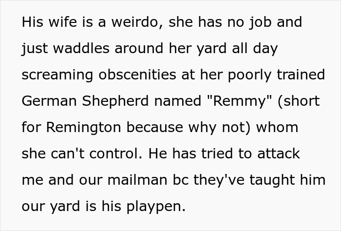 “Boomer Neighbors Think That Because Our House Was Vacant For A While, Our Yard Becomes Theirs” “Boomer Neighbors Think That Because Our House Was Vacant For A While, Our Yard Becomes Theirs”