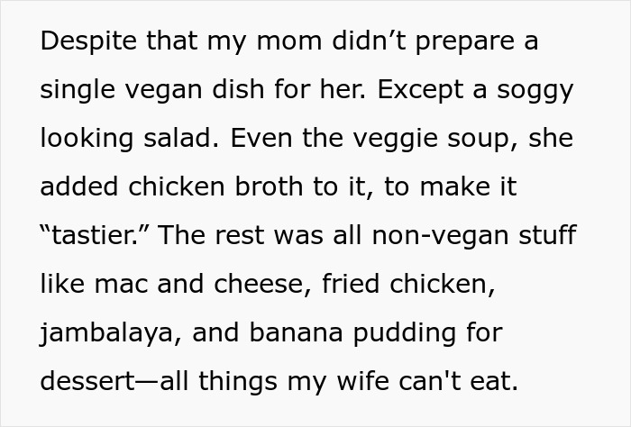 Family Drama Erupts As MIL Doesn't Serve Anything Vegan DIL Can Eat For Dinner, Spouses Leave Family Drama Erupts As MIL Doesn't Serve Anything Vegan DIL Can Eat For Dinner, Spouses Leave