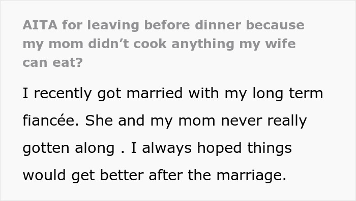 Family Drama Erupts As MIL Doesn't Serve Anything Vegan DIL Can Eat For Dinner, Spouses Leave Family Drama Erupts As MIL Doesn't Serve Anything Vegan DIL Can Eat For Dinner, Spouses Leave