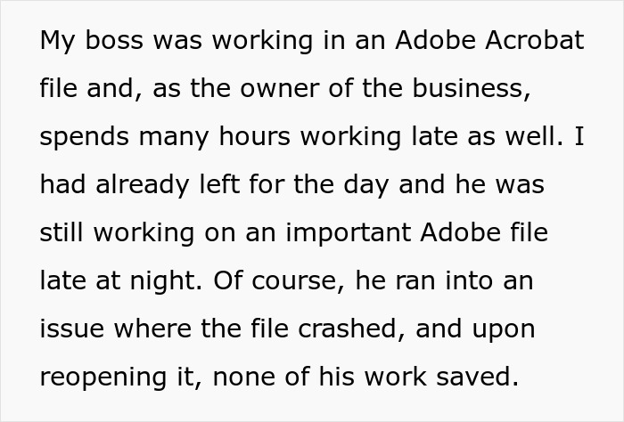 Boss Can't Manage To Save PDF File Despite Woman's Instructions, Loses It After All Work Disappears Boss Can't Manage To Save PDF File Despite Woman's Instructions, Loses It After All Work Disappears