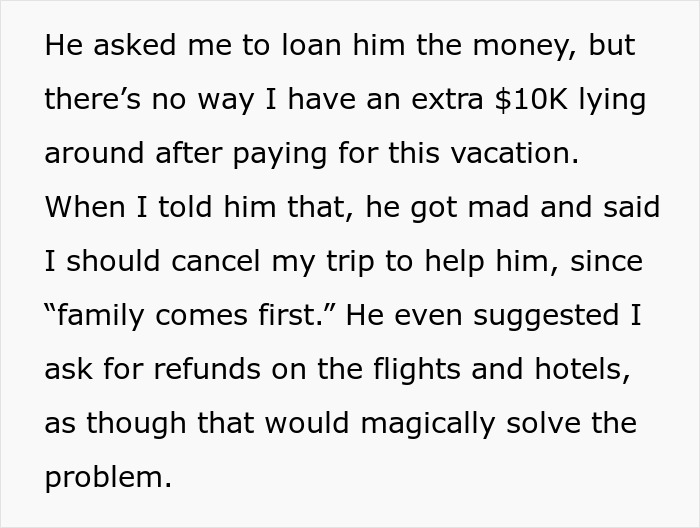 Man Demands Sister Cancel Her Trip To Pay $10k For His Surgery, Internet Gets Suspicious Man Demands Sister Cancel Her Trip To Pay $10k For His Surgery, Internet Gets Suspicious
