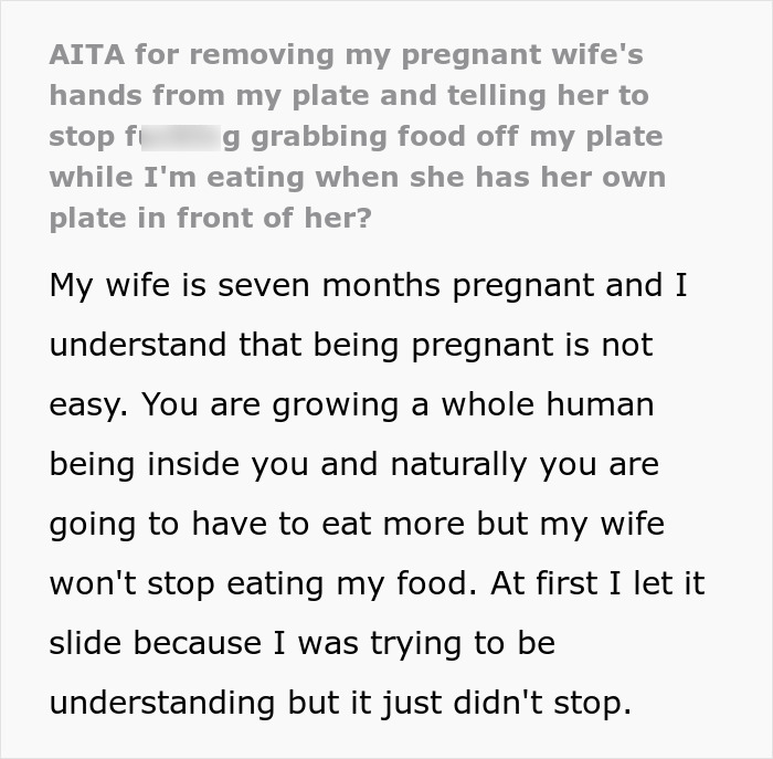 Starving Pregnant Wife Forced To Only Eat A Meal A Day, Man Gets Mad When She Reaches For His Food Starving Pregnant Wife Forced To Only Eat A Meal A Day, Man Gets Mad When She Reaches For His Food