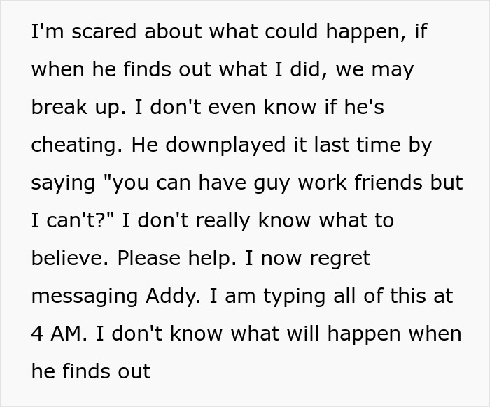 “Please Help”: Late-Night Message From Coworker Reveals Woman’s Suspicions Of BF Were True “Please Help”: Late-Night Message From Coworker Reveals Woman’s Suspicions Of BF Were True