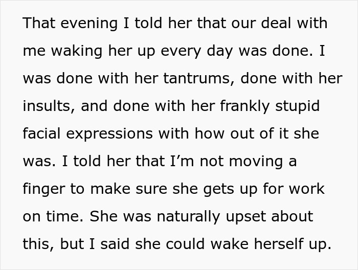 Guy Refuses To Keep Waking Up His GF, She Loses Her Job: "Started Shrieking" Guy Refuses To Keep Waking Up His GF, She Loses Her Job: "Started Shrieking"