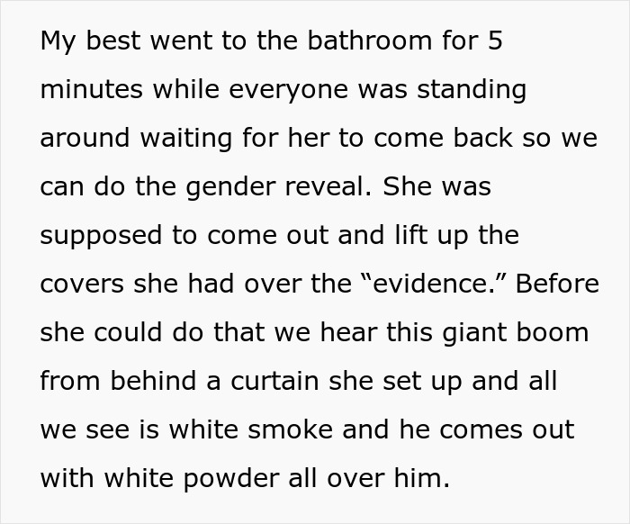 Woman Has Only One Job At Sister’s Gender Reveal, Fails It And Doesn’t Get What’s The Issue Woman Has Only One Job At Sister’s Gender Reveal, Fails It And Doesn’t Get What’s The Issue