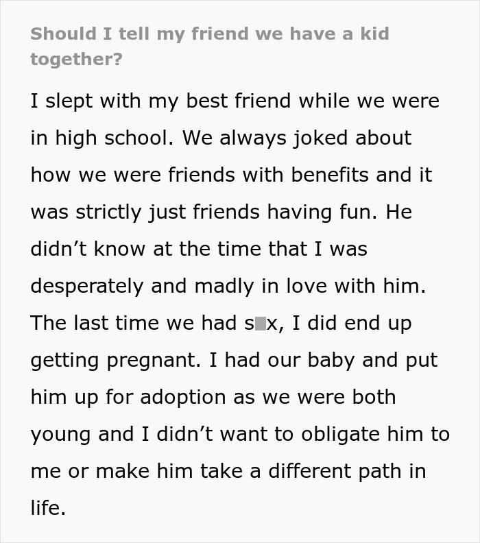 Childhood Friends Have A Baby In High School, Reunite After Years When Mom Drops The Bomb Childhood Friends Have A Baby In High School, Reunite After Years When Mom Drops The Bomb