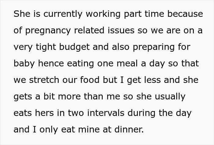 Starving Pregnant Wife Forced To Only Eat A Meal A Day, Man Gets Mad When She Reaches For His Food Starving Pregnant Wife Forced To Only Eat A Meal A Day, Man Gets Mad When She Reaches For His Food