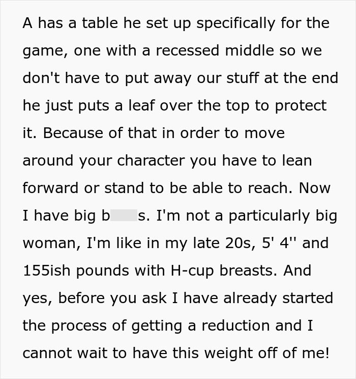 Woman Struggles With H-Cup Chest, Friend's Fiancee Explodes At Her For Putting It On The Table Woman Struggles With H-Cup Chest, Friend's Fiancee Explodes At Her For Putting It On The Table