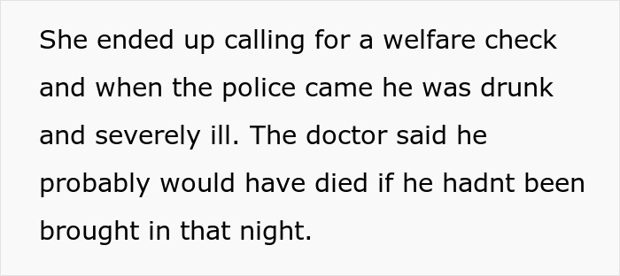 Woman Refuses To Check Up On Alcoholic Ex, As She’s Tired Of Him, He Nearly Dies In The Process Woman Refuses To Check Up On Alcoholic Ex, As She’s Tired Of Him, He Nearly Dies In The Process