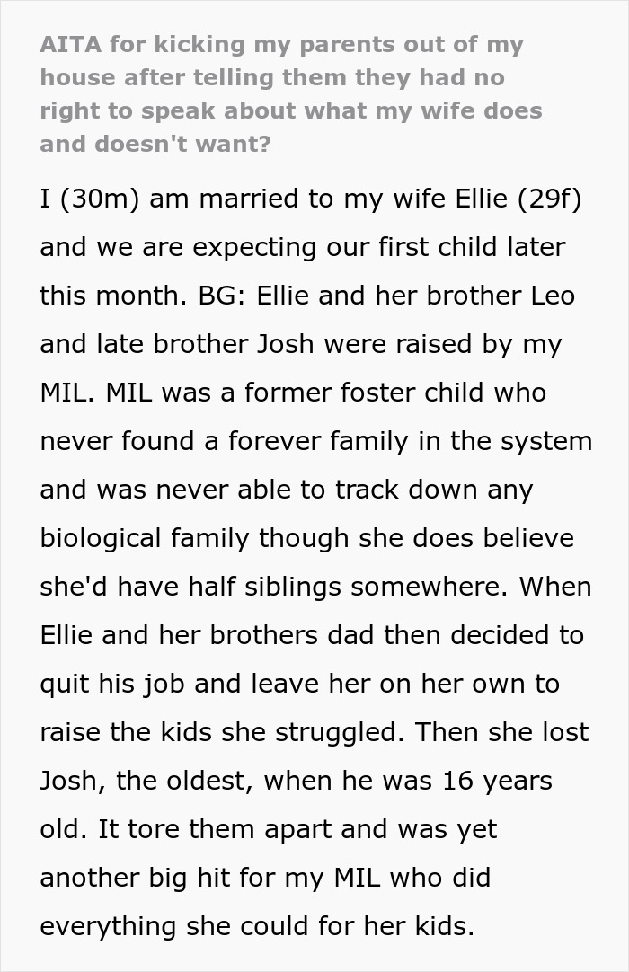 Man’s Parents Blast His MIL For Lack Of Support Despite Her Difficult Past, He Shows Them The Door Man’s Parents Blast His MIL For Lack Of Support Despite Her Difficult Past, He Shows Them The Door