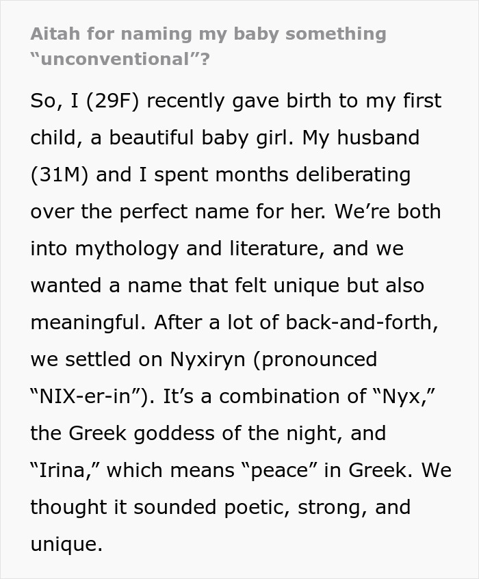 Mom Gets A Reality Check About Her “Unique” Baby Name After Aunt Bursts Out Laughing Mom Gets A Reality Check About Her “Unique” Baby Name After Aunt Bursts Out Laughing