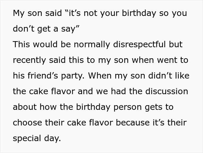 MIL Insists 5YO Change His B-Day Cake As She Doesn’t Like Chocolate, Is Stunned When He Refuses MIL Insists 5YO Change His B-Day Cake As She Doesn’t Like Chocolate, Is Stunned When He Refuses