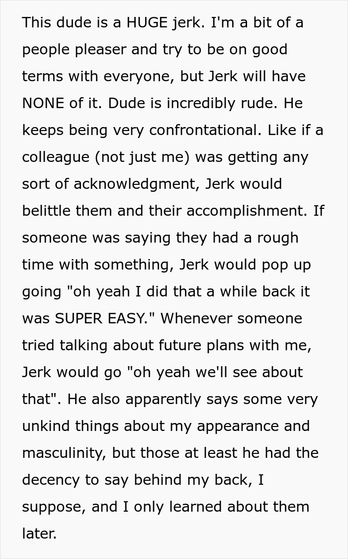 “Good Riddance”: Office Bully Thinks He Got The Last Laugh, Realizes He’s Left With No Prospects “Good Riddance”: Office Bully Thinks He Got The Last Laugh, Realizes He’s Left With No Prospects