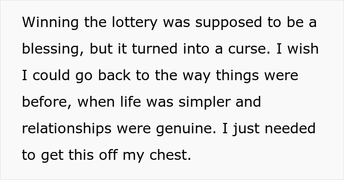 Family And Boyfriend Start Demanding And Spending Woman's Lottery Winnings, She Cuts Them Off Family And Boyfriend Start Demanding And Spending Woman's Lottery Winnings, She Cuts Them Off