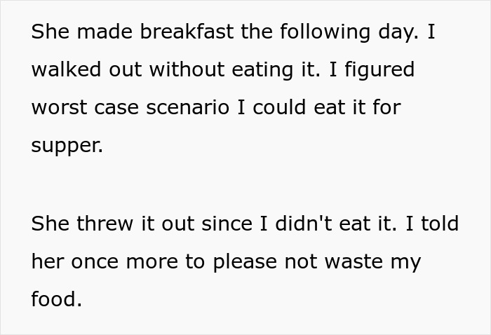Guy Tells Mom To Get Out After She Wastes Months Of His Food, Mom And Sister Furious Guy Tells Mom To Get Out After She Wastes Months Of His Food, Mom And Sister Furious