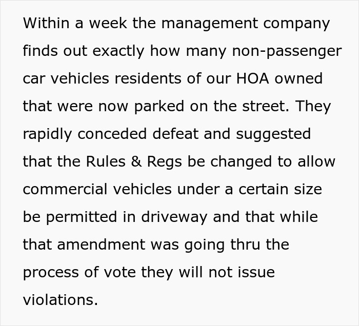 HOA Blocks Guy From Parking In His Driveway, Residents Hit Back, Turn Whole Street Into Parking Lot HOA Blocks Guy From Parking In His Driveway, Residents Hit Back, Turn Whole Street Into Parking Lot