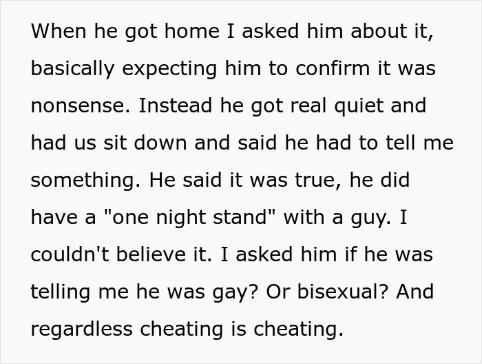 Guy Cheats On His GF With A Man, Saying It’s Due To Altitude, Is Flabbergasted When She Dumps Him Guy Cheats On His GF With A Man, Saying It’s Due To Altitude, Is Flabbergasted When She Dumps Him