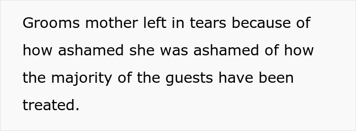 “Groom’s Mother Left In Tears”: Wedding Guests Left Segregated Over Wealth At Reception “Groom’s Mother Left In Tears”: Wedding Guests Left Segregated Over Wealth At Reception