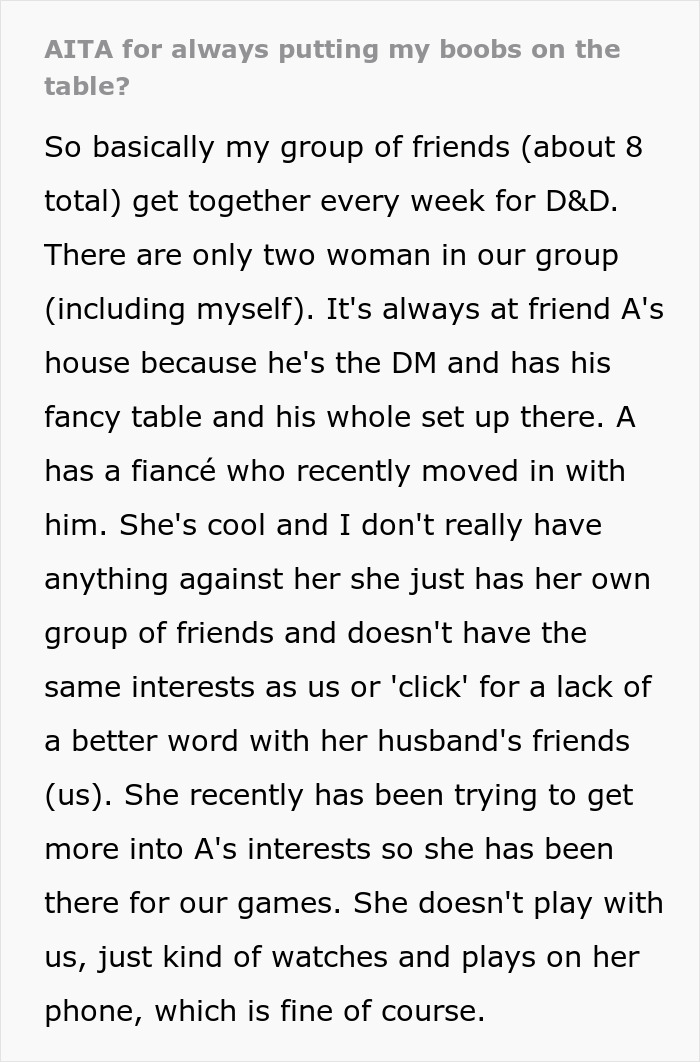 Woman Struggles With H-Cup Chest, Friend's Fiancee Explodes At Her For Putting It On The Table Woman Struggles With H-Cup Chest, Friend's Fiancee Explodes At Her For Putting It On The Table