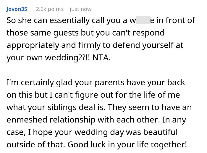 Envious Woman Tries To Hurt Sister At Her Own Wedding, Faces Harsh Backlash In Return Envious Woman Tries To Hurt Sister At Her Own Wedding, Faces Harsh Backlash In Return