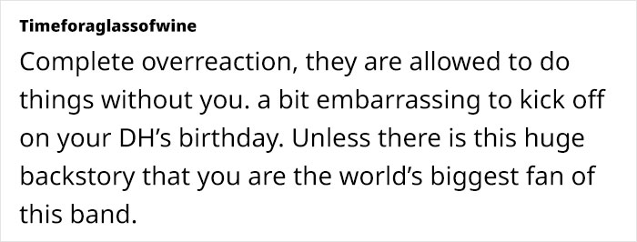 Woman Gets Left Out From A Concert As Her MIL Buys Tickets For Everyone But Her Woman Gets Left Out From A Concert As Her MIL Buys Tickets For Everyone But Her