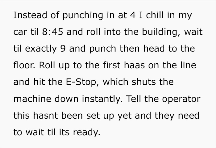 New Boss Forces 9-5 Work, Ends Up In A Costly No-Win Situation After Worker Maliciously Complies New Boss Forces 9-5 Work, Ends Up In A Costly No-Win Situation After Worker Maliciously Complies